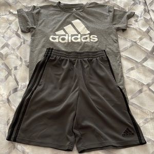 Adidas short and shirt size 10-12